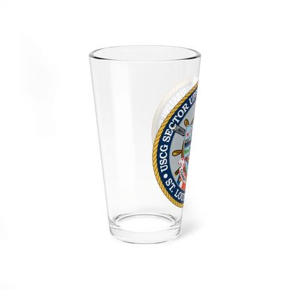 USCG Sector Upper Mississippi River (U.S. Coast Guard) Pint Glass 16oz-Go Mug Yourself