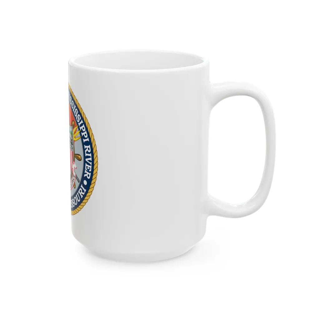 USCG Sector Upper Mississippi River (U.S. Coast Guard) White Coffee Mug-Go Mug Yourself