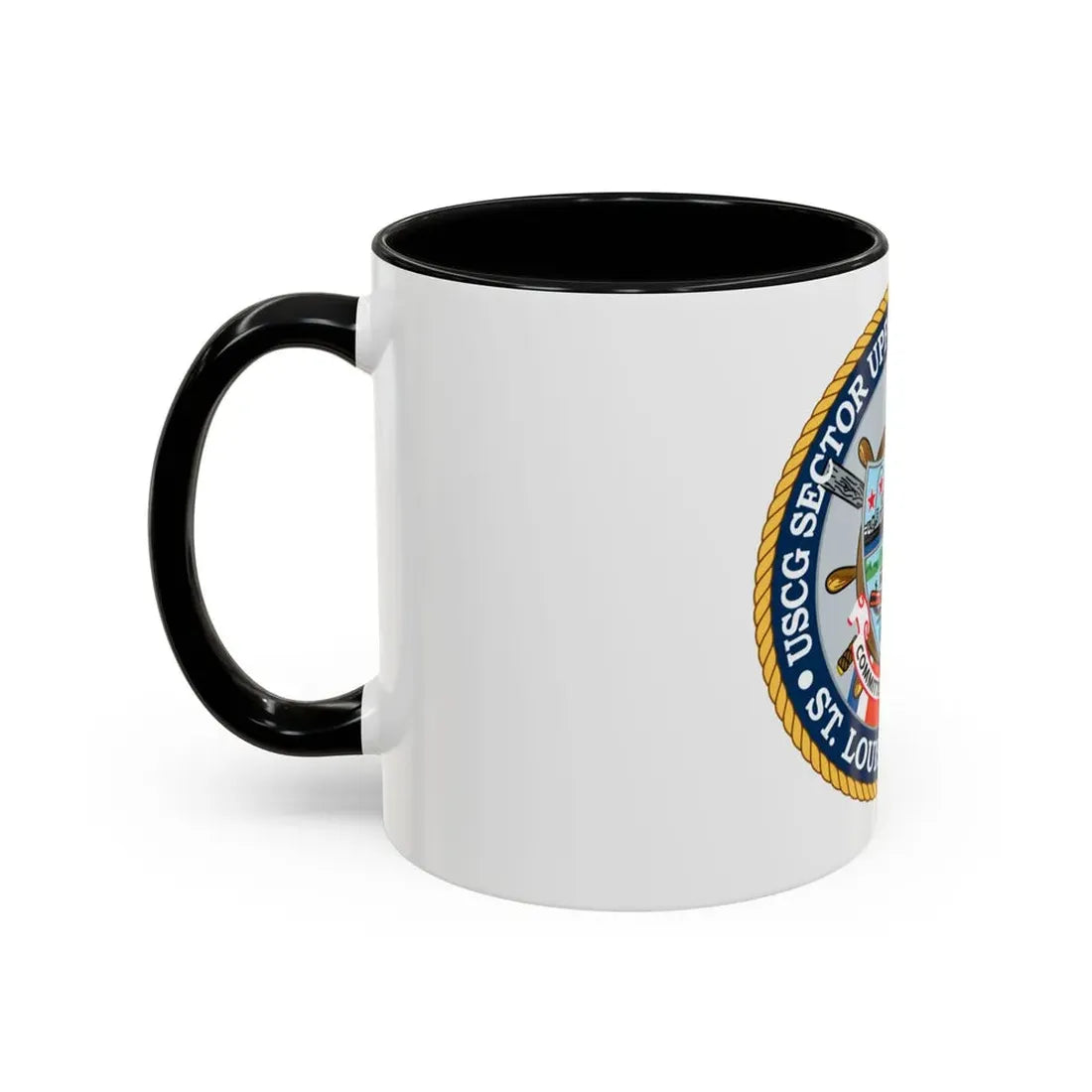 USCG Sector Upper Mississippi River (U.S. Coast Guard) Accent Coffee Mug - Go Mug Yourself