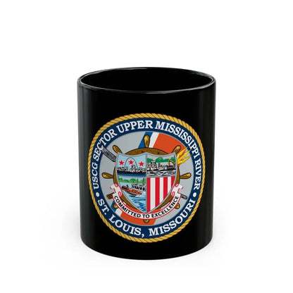 USCG Sector Upper Mississippi River (U.S. Coast Guard) Black Coffee Mug 11oz - Go Mug Yourself