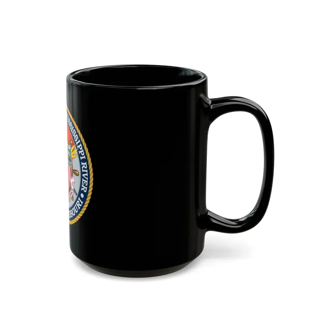 USCG Sector Upper Mississippi River (U.S. Coast Guard) Black Coffee Mug - Go Mug Yourself