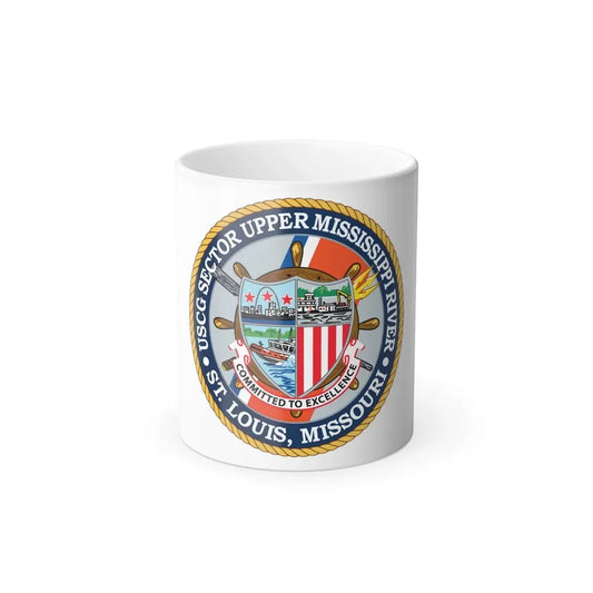 USCG Sector Upper Mississippi River (U.S. Coast Guard) Color Changing Coffee Mug 11oz - Go Mug Yourself