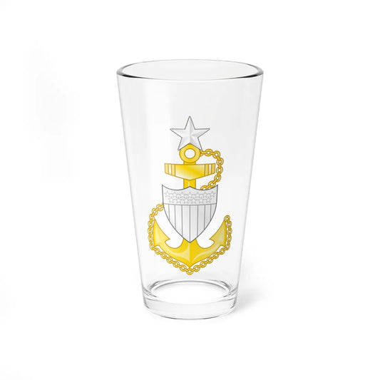 USCG Senior Chief Petty Officer Insignia Device (United States) (Military Rank) Pint Glass 16oz 16oz - Go Mug Yourself