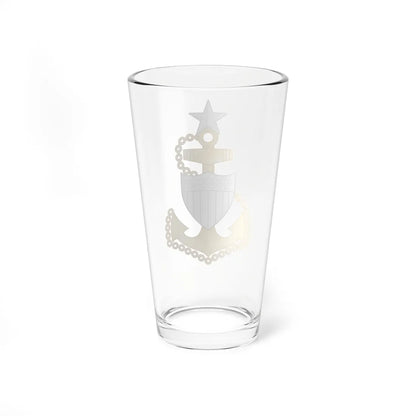 USCG Senior Chief Petty Officer Insignia Device (United States) (Military Rank) Pint Glass 16oz - Go Mug Yourself