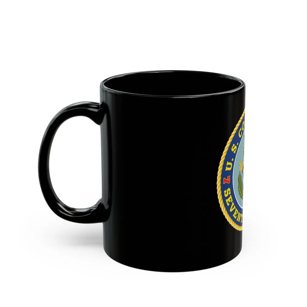 USCG Seventh District (U.S. Coast Guard) Black Coffee Mug-Go Mug Yourself