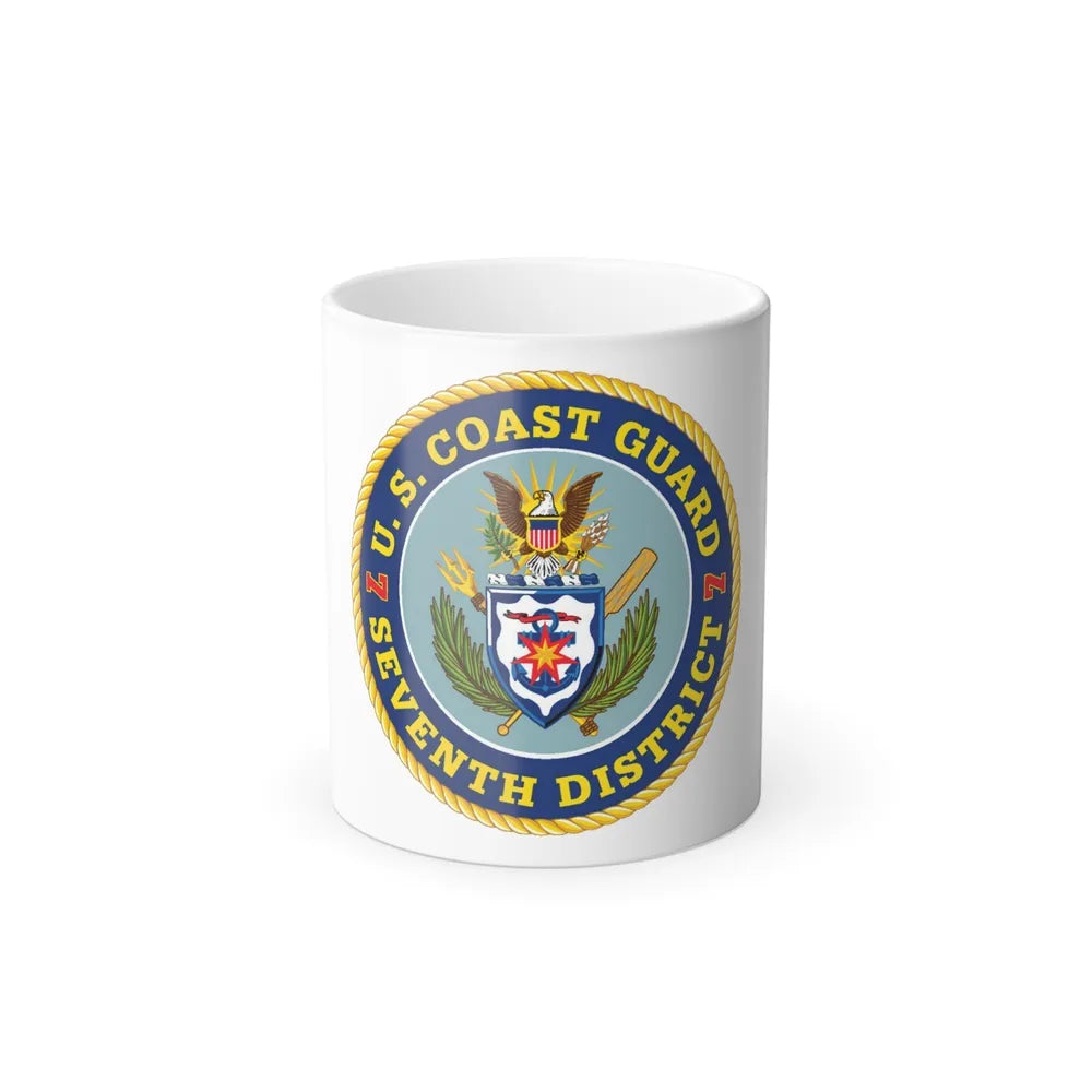 USCG Seventh District (U.S. Coast Guard) Color Changing Mug 11oz-11oz-Go Mug Yourself