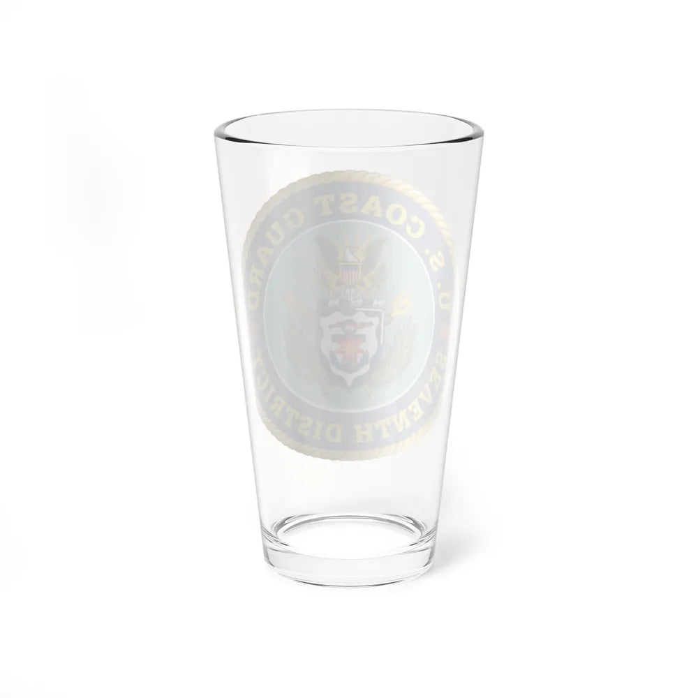 USCG Seventh District (U.S. Coast Guard) Pint Glass 16oz-Go Mug Yourself