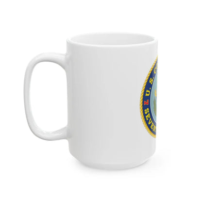 USCG Seventh District (U.S. Coast Guard) White Coffee Mug-Go Mug Yourself