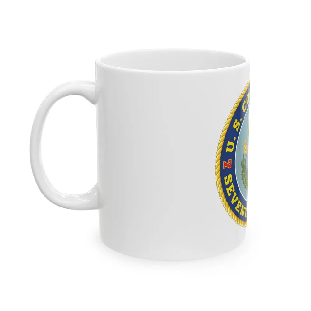 USCG Seventh District (U.S. Coast Guard) White Coffee Mug-Go Mug Yourself