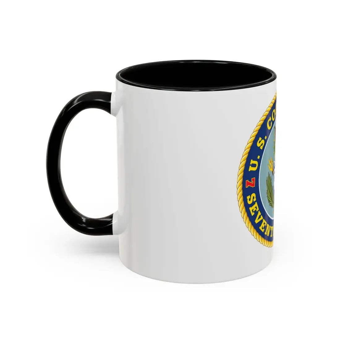 USCG Seventh District (U.S. Coast Guard) Accent Coffee Mug - Go Mug Yourself