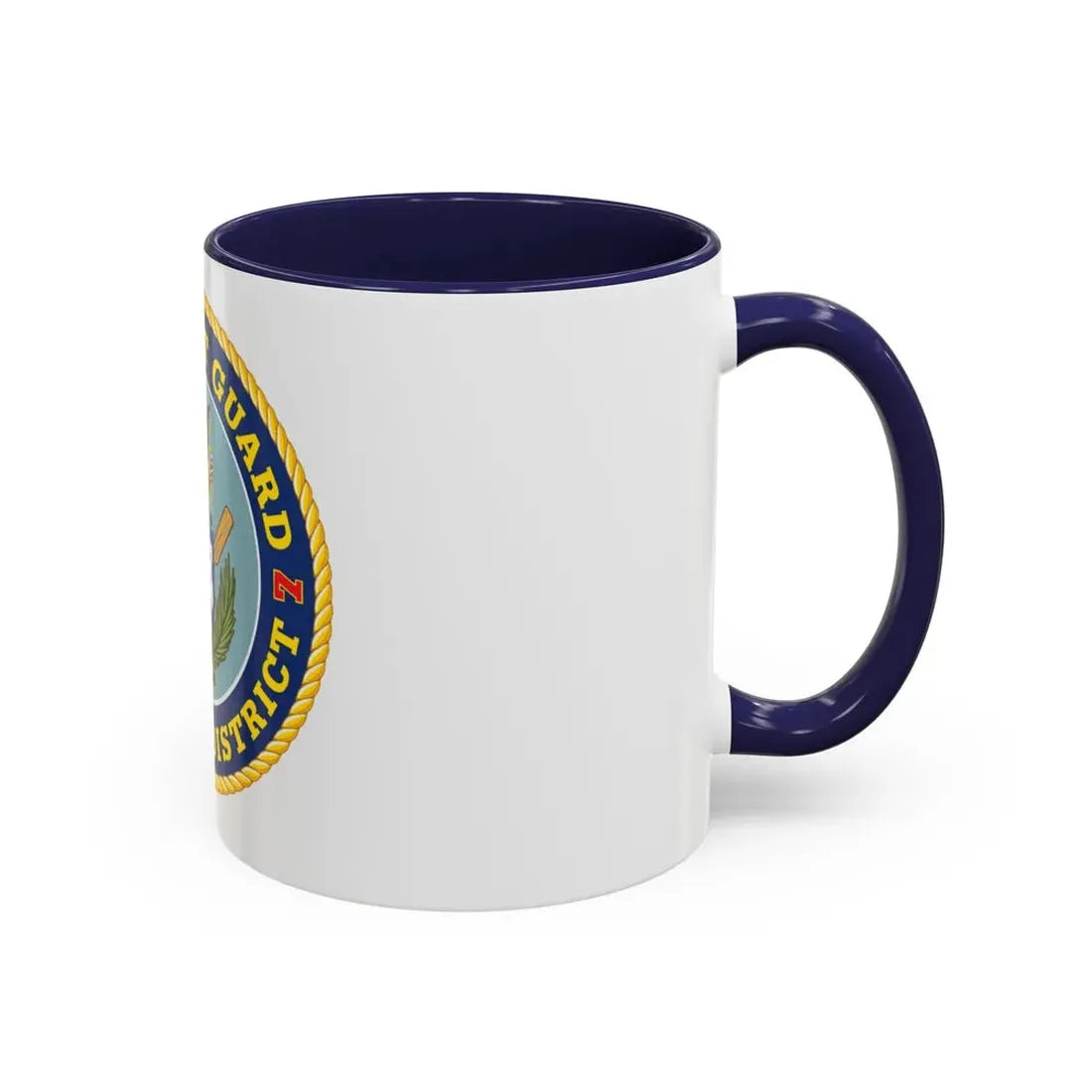USCG Seventh District (U.S. Coast Guard) Accent Coffee Mug - Go Mug Yourself