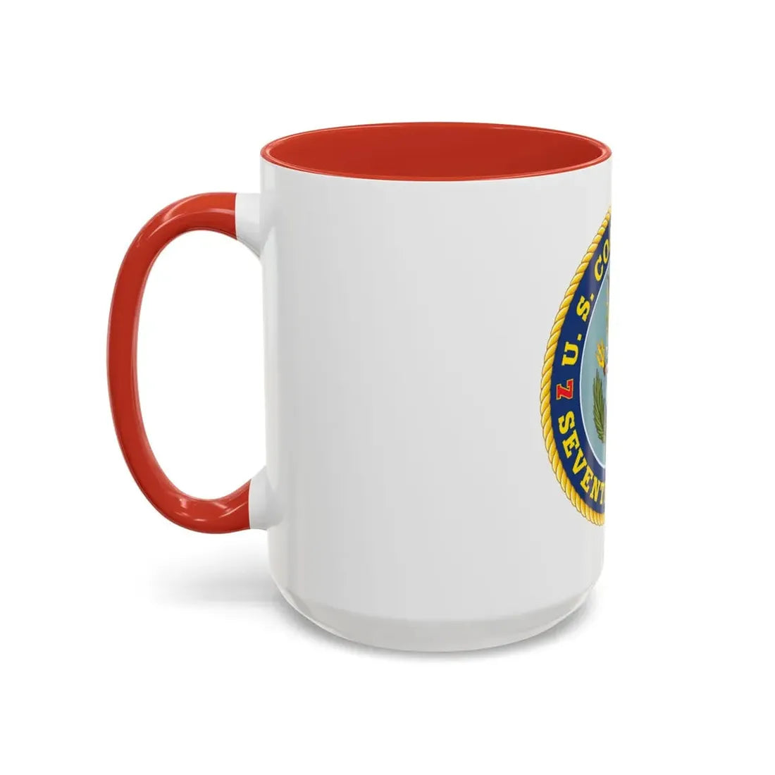 USCG Seventh District (U.S. Coast Guard) Accent Coffee Mug - Go Mug Yourself