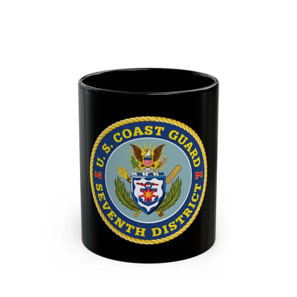 USCG Seventh District (U.S. Coast Guard) Black Coffee Mug 11oz - Go Mug Yourself
