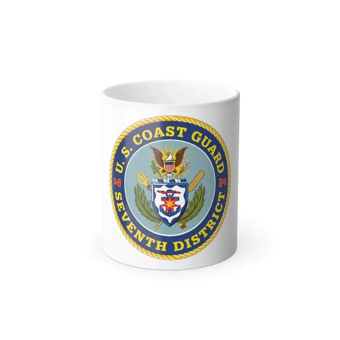 USCG Seventh District (U.S. Coast Guard) Color Changing Coffee Mug 11oz - Go Mug Yourself
