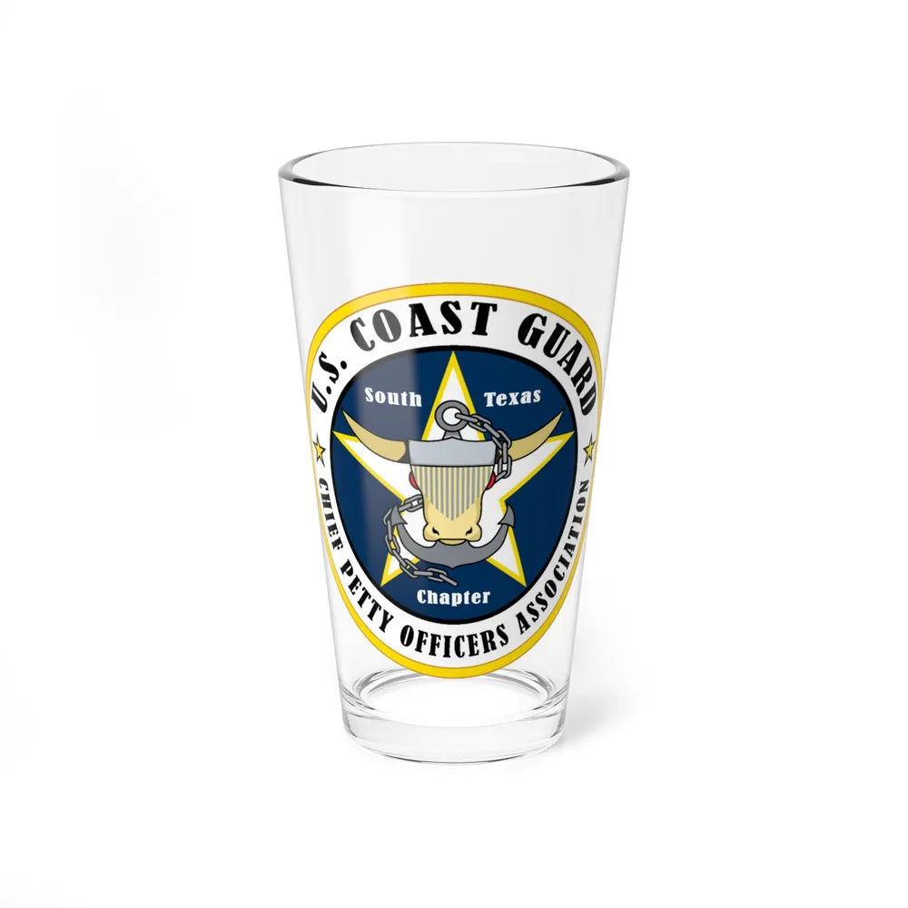 USCG South Texas CPOA (U.S. Coast Guard) Pint Glass 16oz-16oz-Go Mug Yourself