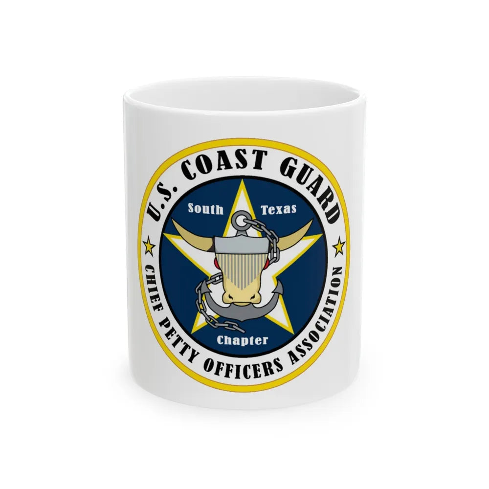 USCG South Texas CPOA (U.S. Coast Guard) White Coffee Mug-11oz-Go Mug Yourself