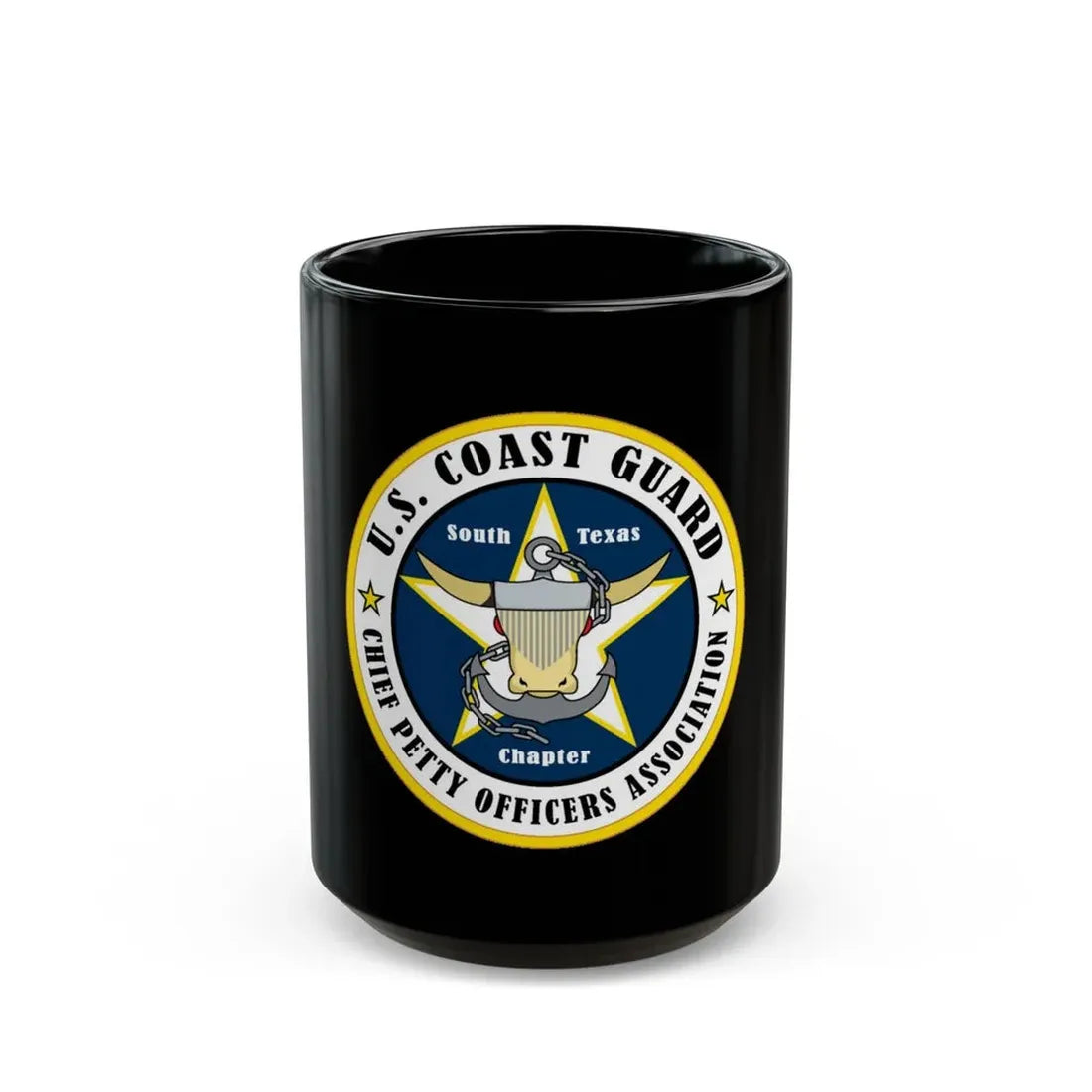 USCG South Texas CPOA (U.S. Coast Guard) Black Coffee Mug - Go Mug Yourself