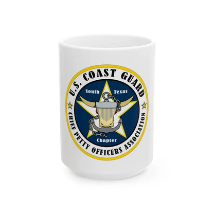 USCG South Texas CPOA (U.S. Coast Guard) White Coffee Mug 15oz - Go Mug Yourself