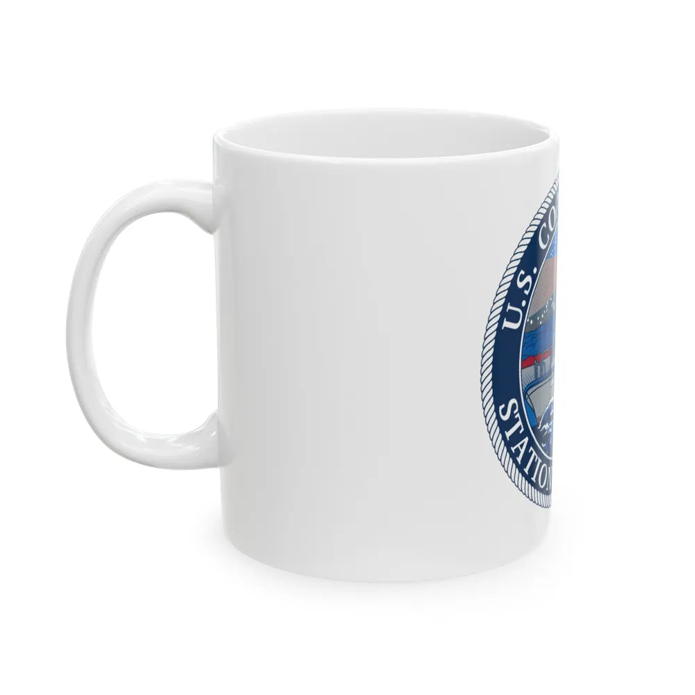 USCG STA MENEMSHA (U.S. Coast Guard) White Coffee Mug-Go Mug Yourself