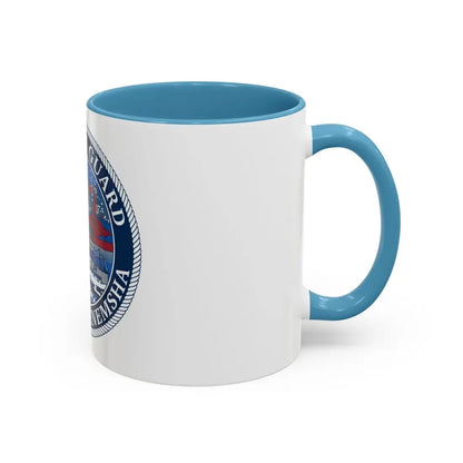 USCG STA MENEMSHA (U.S. Coast Guard) Accent Coffee Mug - Go Mug Yourself