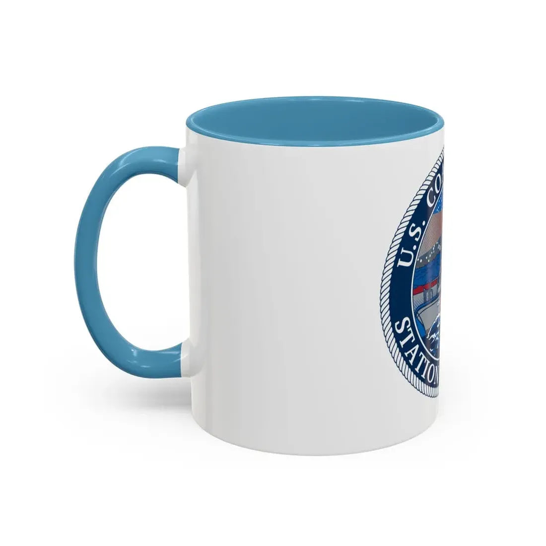 USCG STA MENEMSHA (U.S. Coast Guard) Accent Coffee Mug - Go Mug Yourself