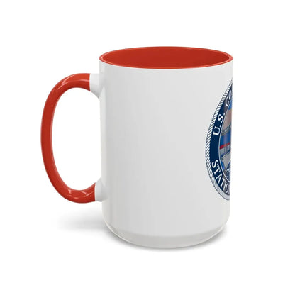 USCG STA MENEMSHA (U.S. Coast Guard) Accent Coffee Mug - Go Mug Yourself