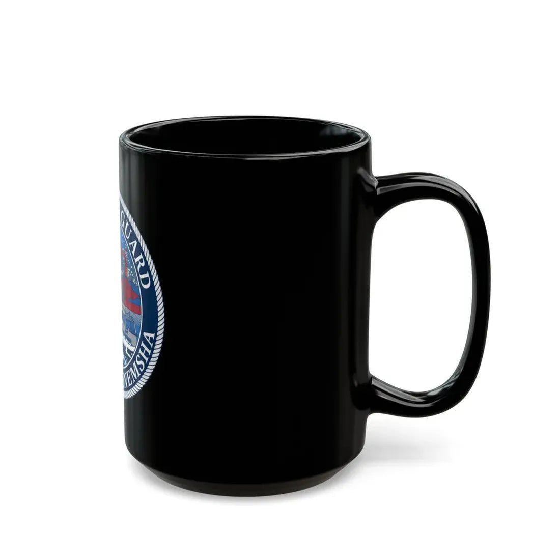USCG STA MENEMSHA (U.S. Coast Guard) Black Coffee Mug - Go Mug Yourself