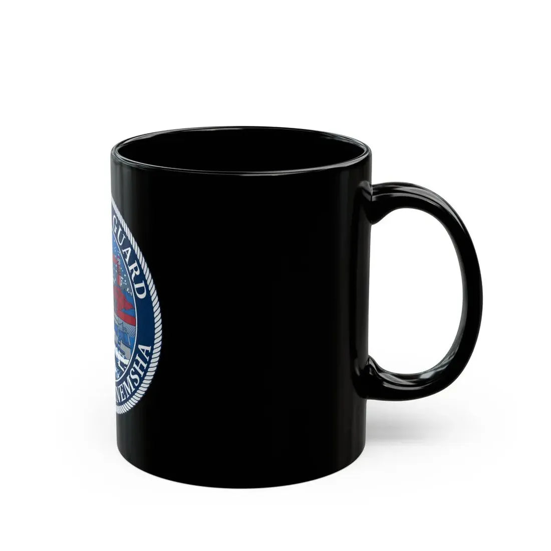 USCG STA MENEMSHA (U.S. Coast Guard) Black Coffee Mug - Go Mug Yourself