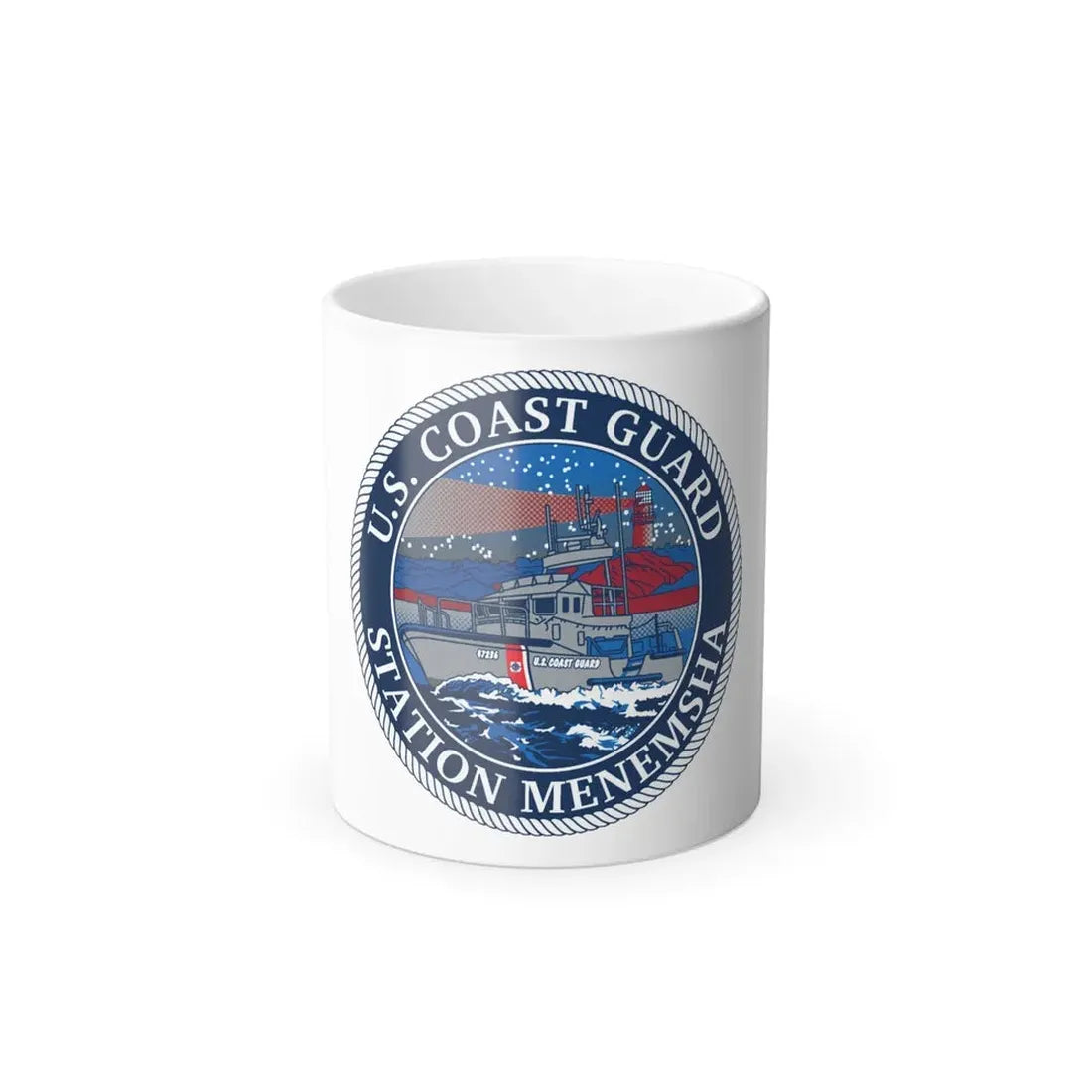 USCG STA MENEMSHA (U.S. Coast Guard) Color Changing Coffee Mug 11oz - Go Mug Yourself