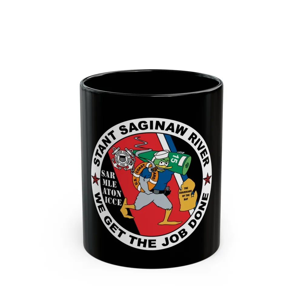 USCG STANT Saginaw River NEW 09 (U.S. Coast Guard) Black Coffee Mug-11oz-Go Mug Yourself