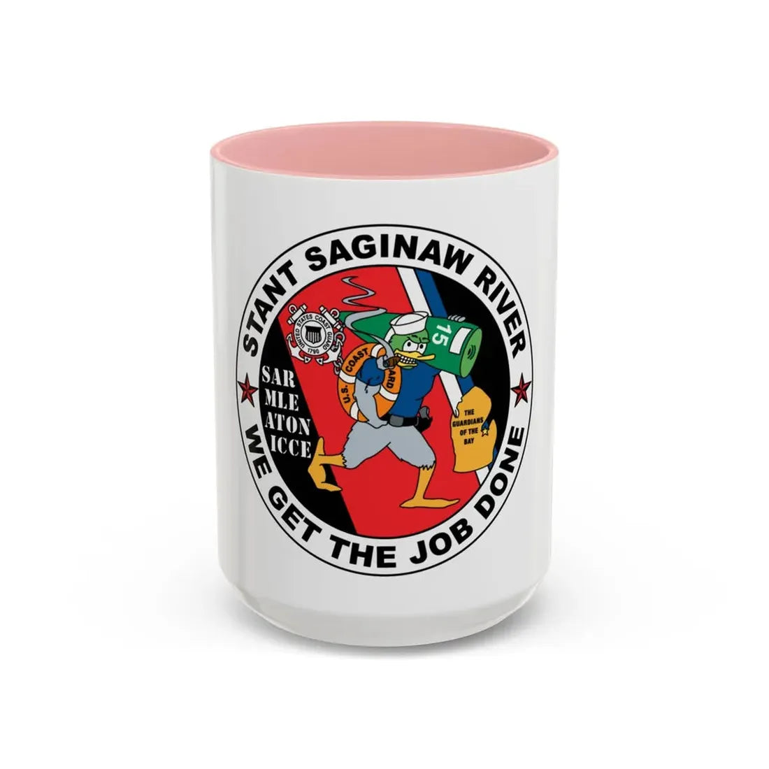 USCG STANT Saginaw River NEW 09 (U.S. Coast Guard) Accent Coffee Mug 15oz Pink - Go Mug Yourself