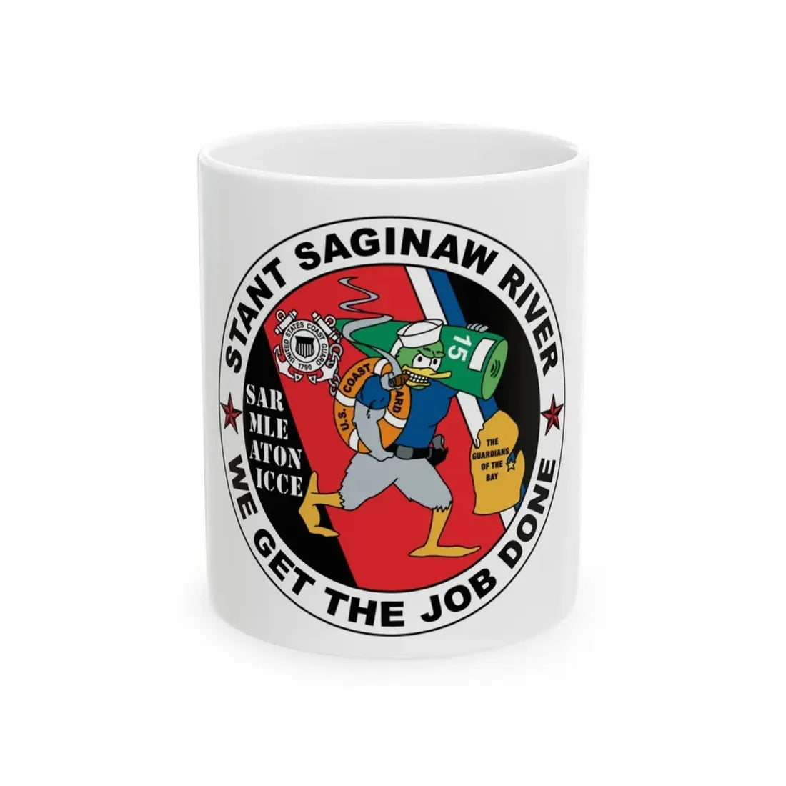 USCG STANT Saginaw River NEW 09 (U.S. Coast Guard) White Coffee Mug 11oz - Go Mug Yourself