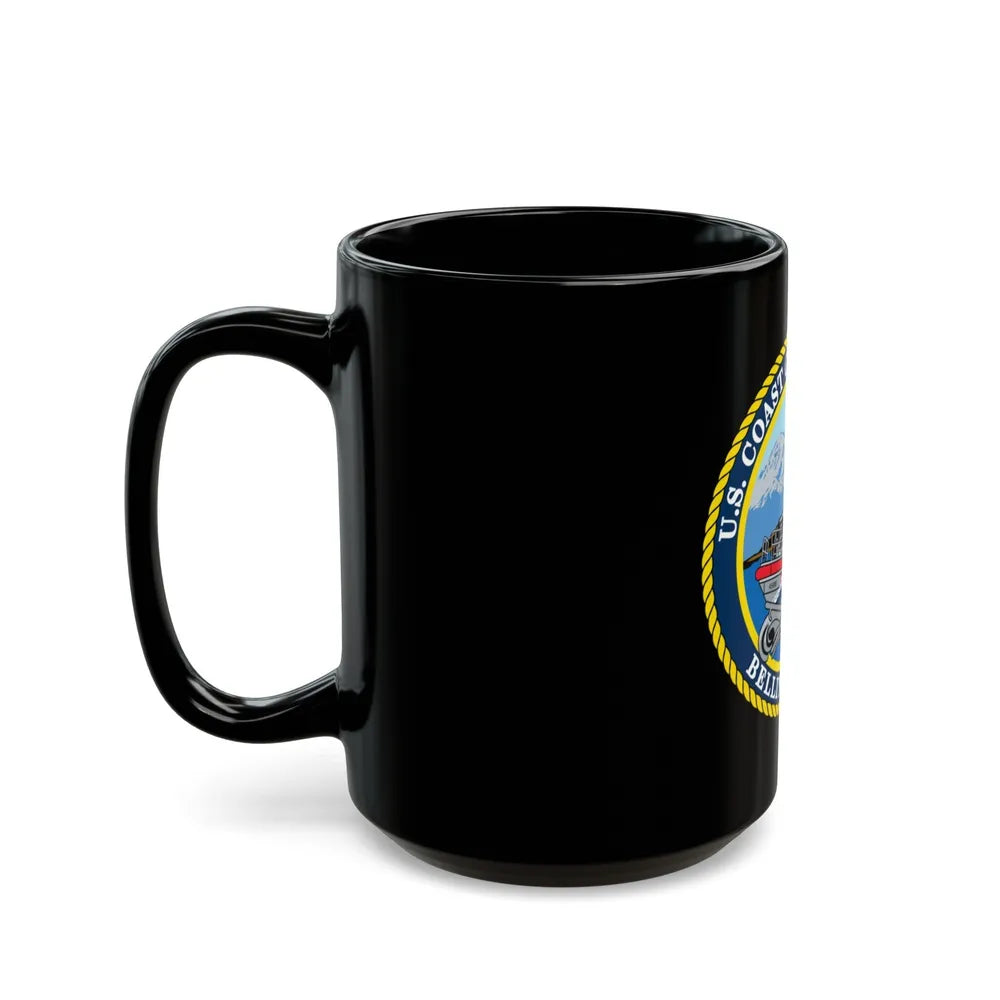 USCG Station Bellingham WA (U.S. Coast Guard) Black Coffee Mug-Go Mug Yourself