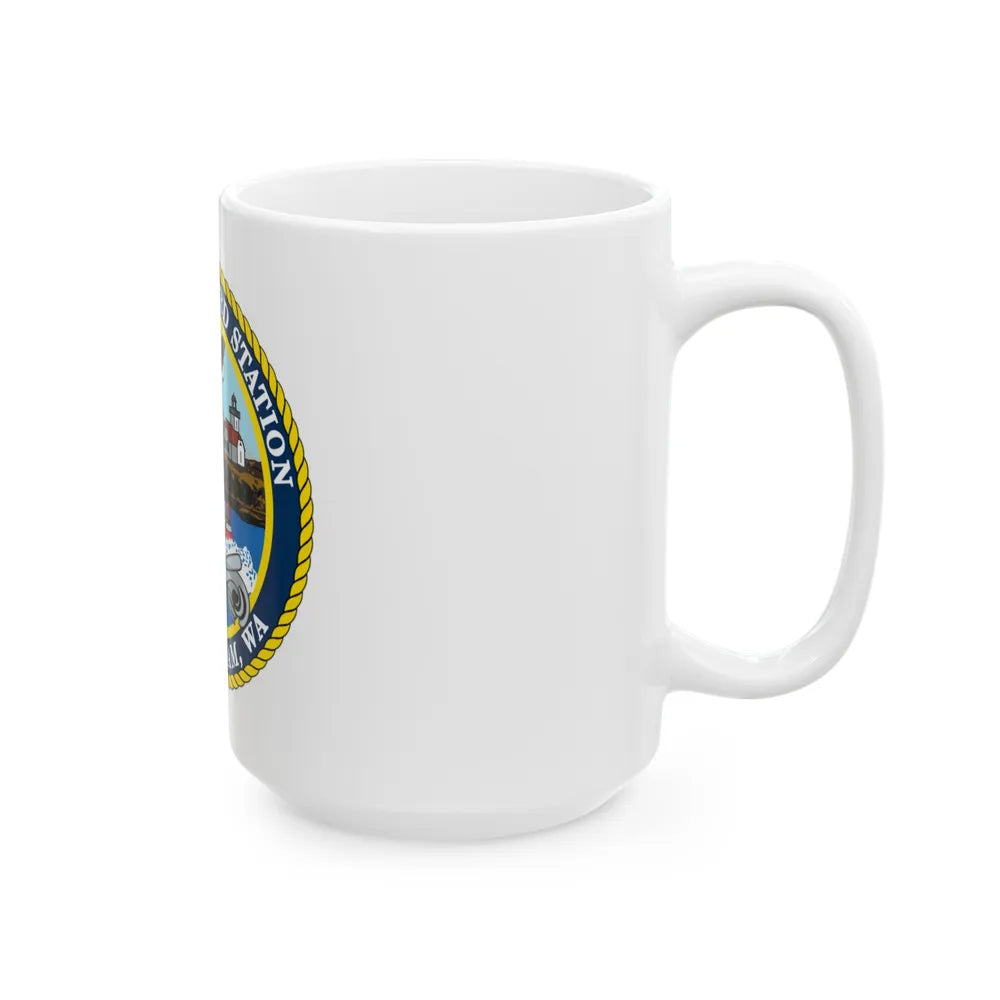 USCG Station Bellingham WA (U.S. Coast Guard) White Coffee Mug-Go Mug Yourself