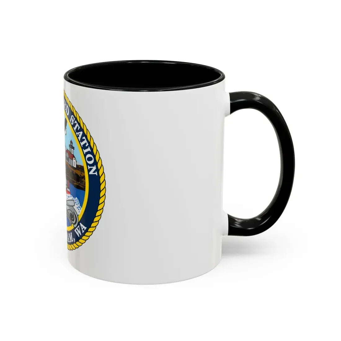 USCG Station Bellingham WA (U.S. Coast Guard) Accent Coffee Mug - Go Mug Yourself