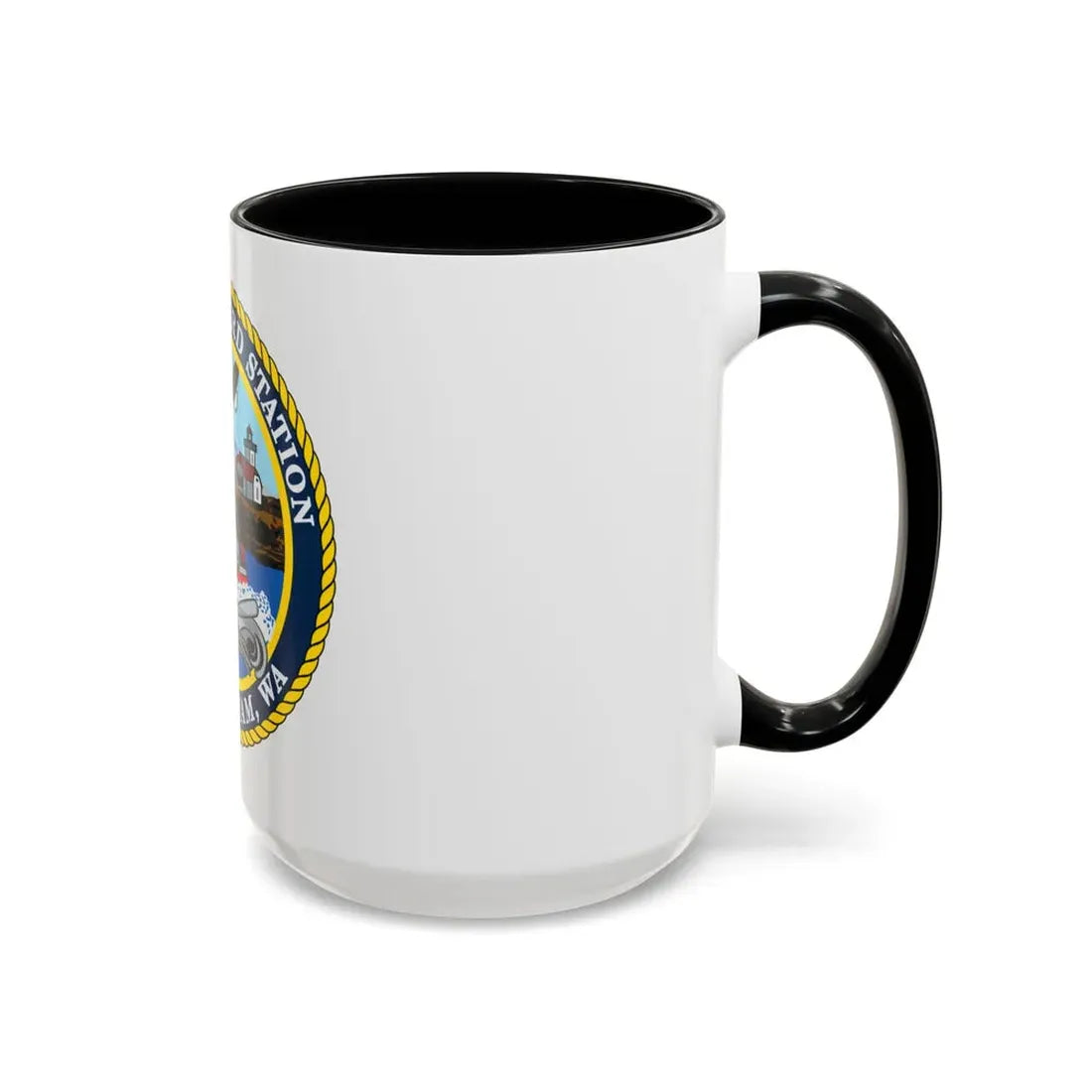 USCG Station Bellingham WA (U.S. Coast Guard) Accent Coffee Mug - Go Mug Yourself
