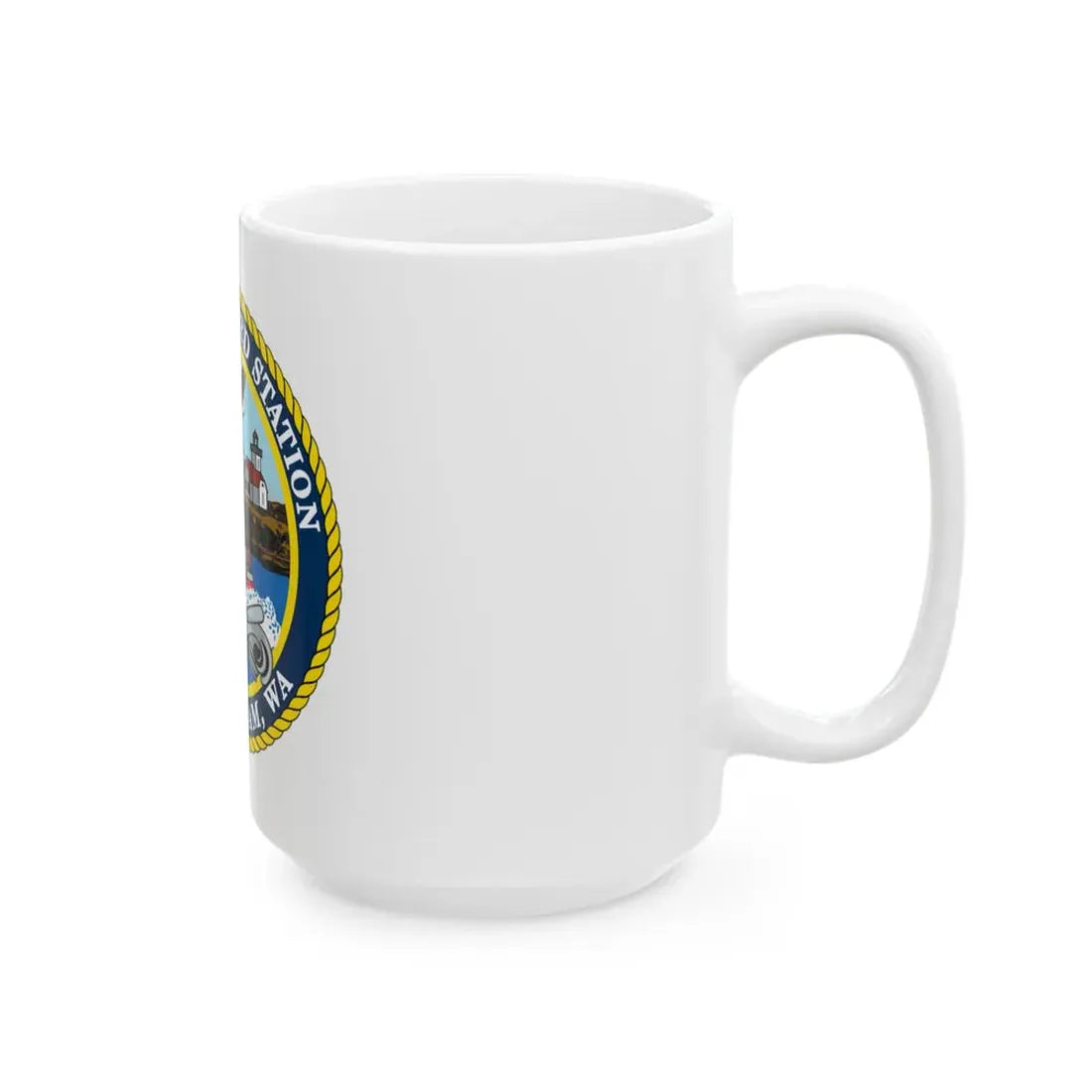 USCG Station Bellingham WA (U.S. Coast Guard) White Coffee Mug - Go Mug Yourself