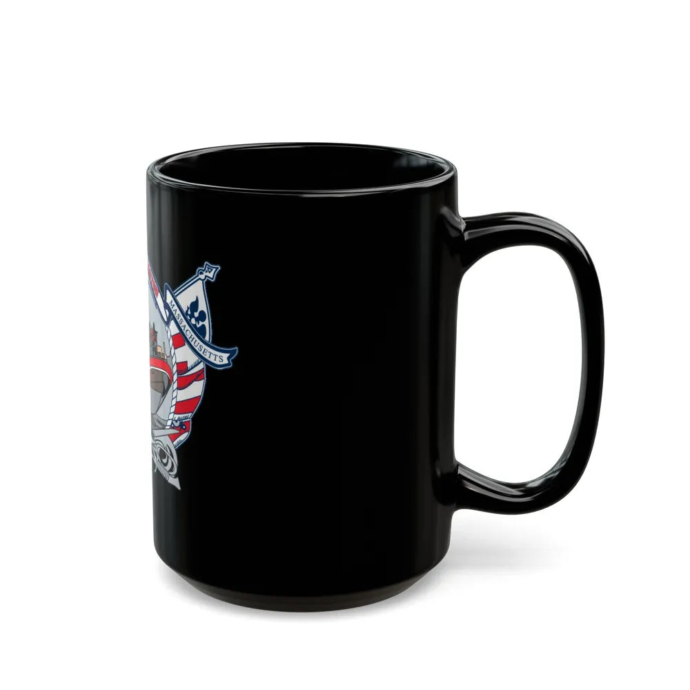 USCG Station Boston (U.S. Coast Guard) Black Coffee Mug-Go Mug Yourself