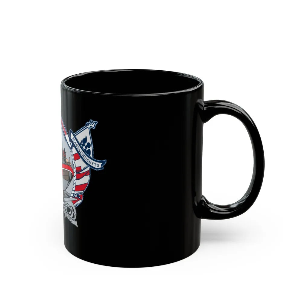 USCG Station Boston (U.S. Coast Guard) Black Coffee Mug-Go Mug Yourself