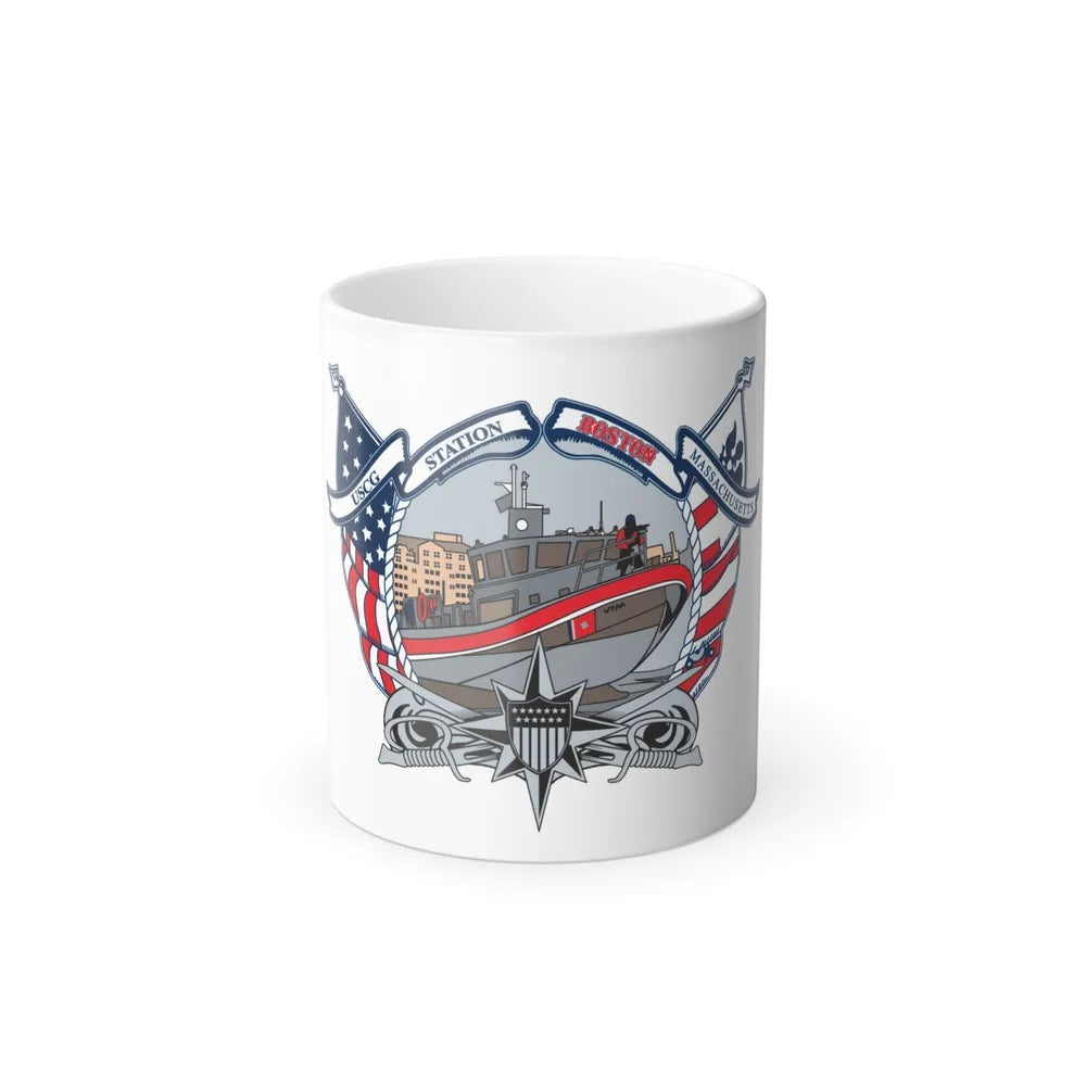 USCG Station Boston (U.S. Coast Guard) Color Changing Mug 11oz-11oz-Go Mug Yourself