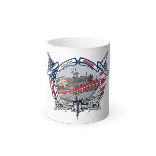USCG Station Boston (U.S. Coast Guard) Color Changing Mug 11oz-11oz-Go Mug Yourself