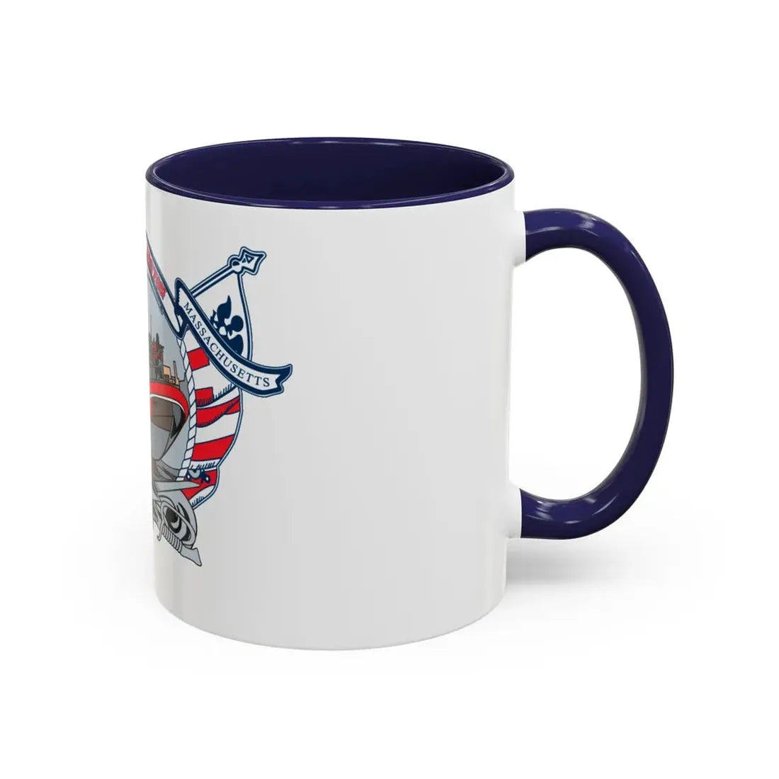 USCG Station Boston (U.S. Coast Guard) Accent Coffee Mug - Go Mug Yourself