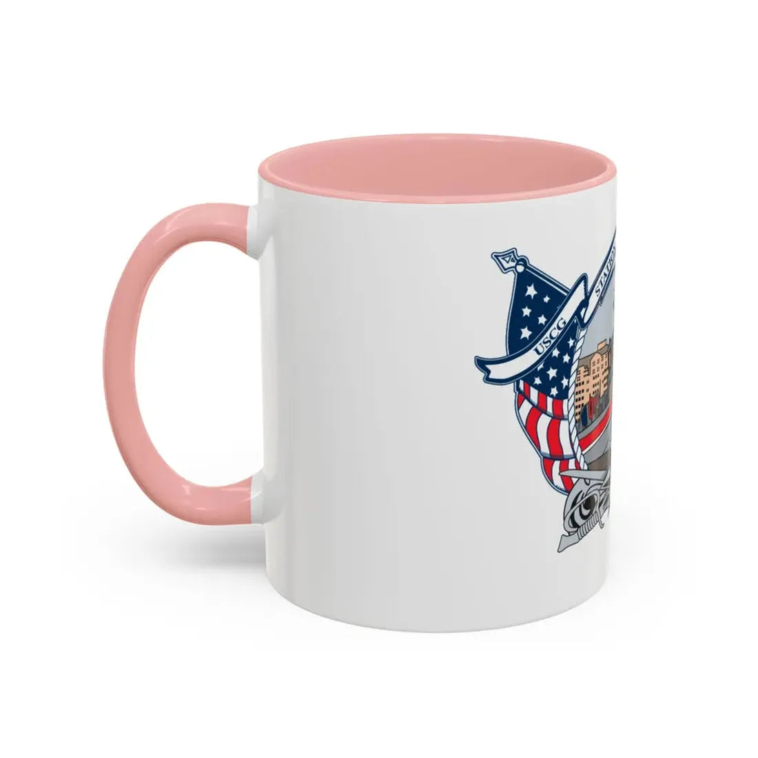 USCG Station Boston (U.S. Coast Guard) Accent Coffee Mug - Go Mug Yourself