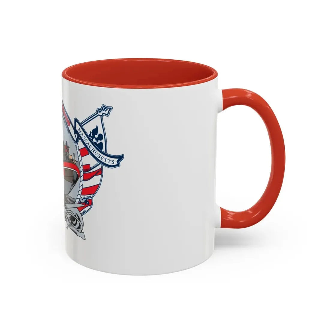 USCG Station Boston (U.S. Coast Guard) Accent Coffee Mug - Go Mug Yourself