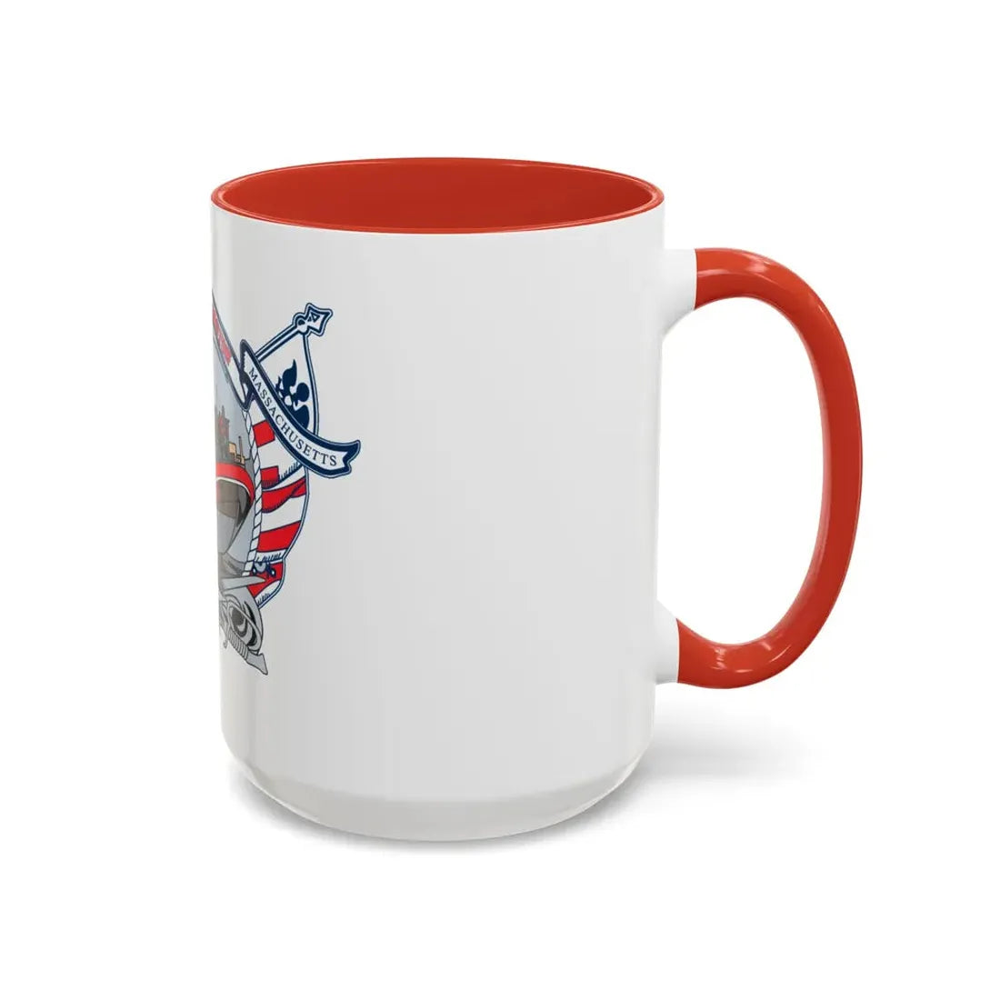 USCG Station Boston (U.S. Coast Guard) Accent Coffee Mug - Go Mug Yourself