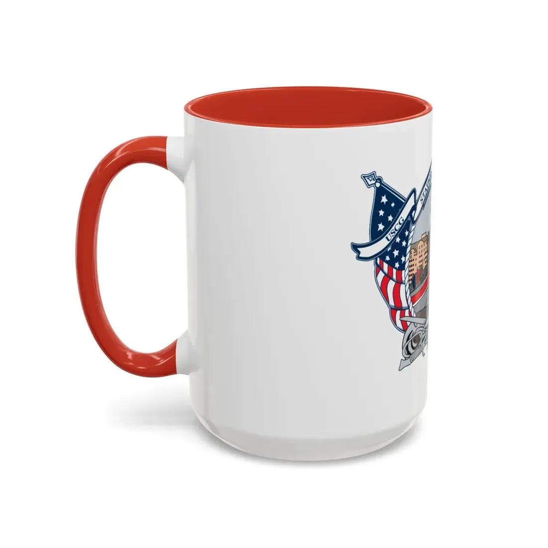 USCG Station Boston (U.S. Coast Guard) Accent Coffee Mug - Go Mug Yourself