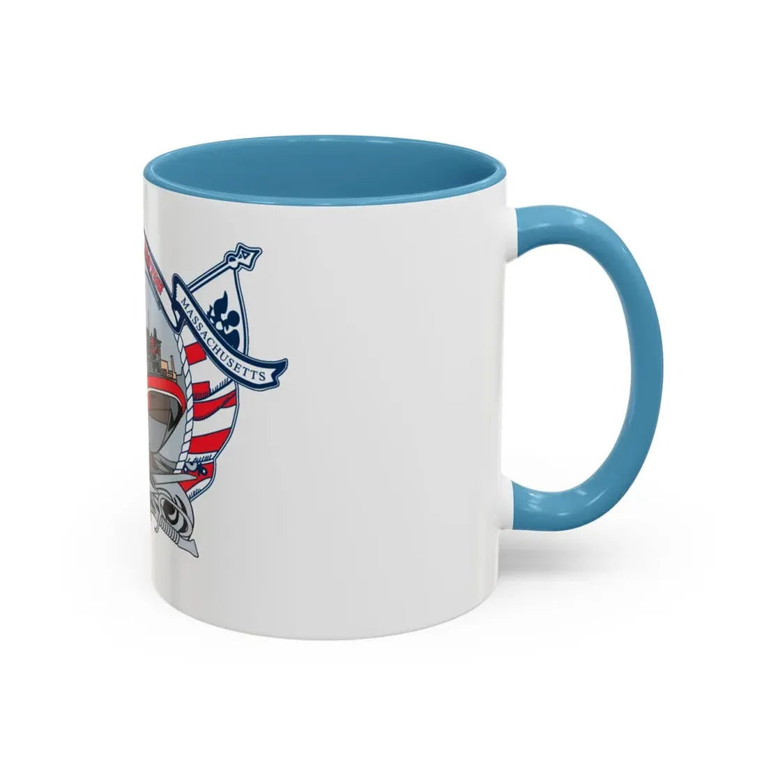 USCG Station Boston (U.S. Coast Guard) Accent Coffee Mug - Go Mug Yourself