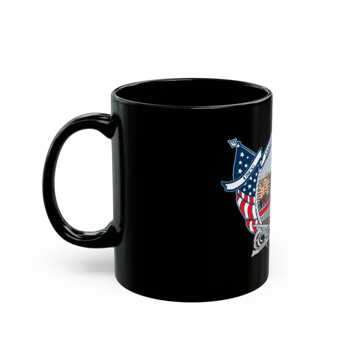 USCG Station Boston (U.S. Coast Guard) Black Coffee Mug - Go Mug Yourself