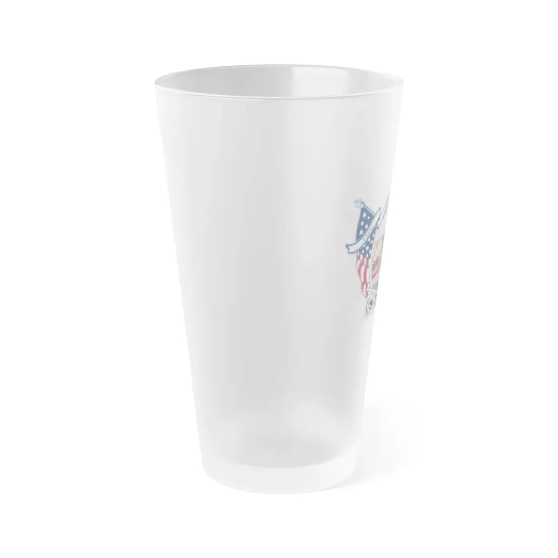 USCG Station Boston (U.S. Coast Guard) Frosted Pint Glass 16oz - Go Mug Yourself
