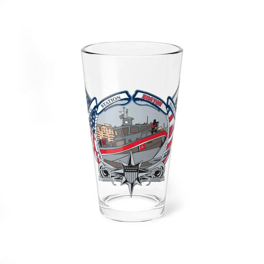 USCG Station Boston (U.S. Coast Guard) Pint Glass 16oz 16oz - Go Mug Yourself